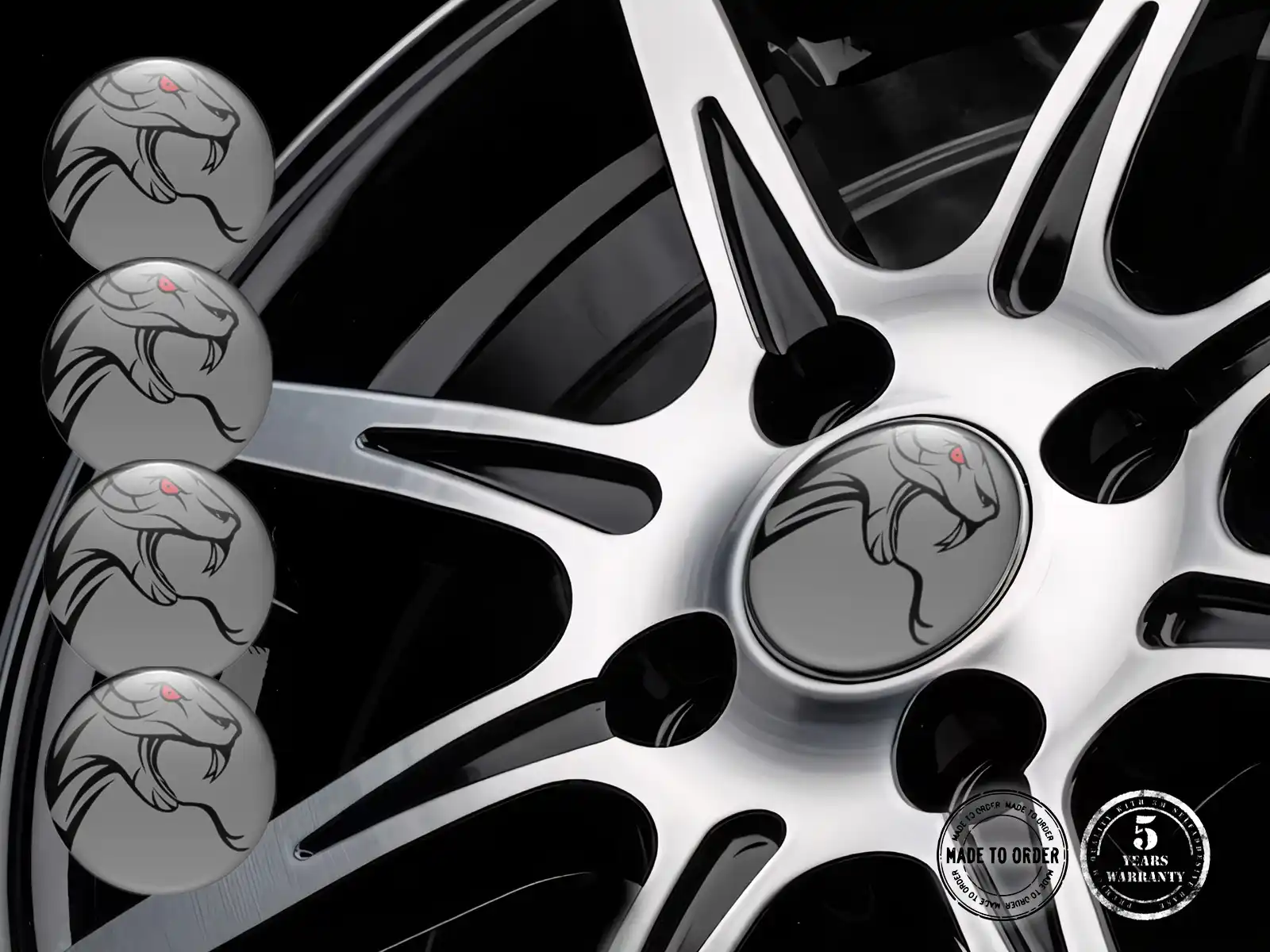 Hub Cap Sticker Style Turbo Burst X
